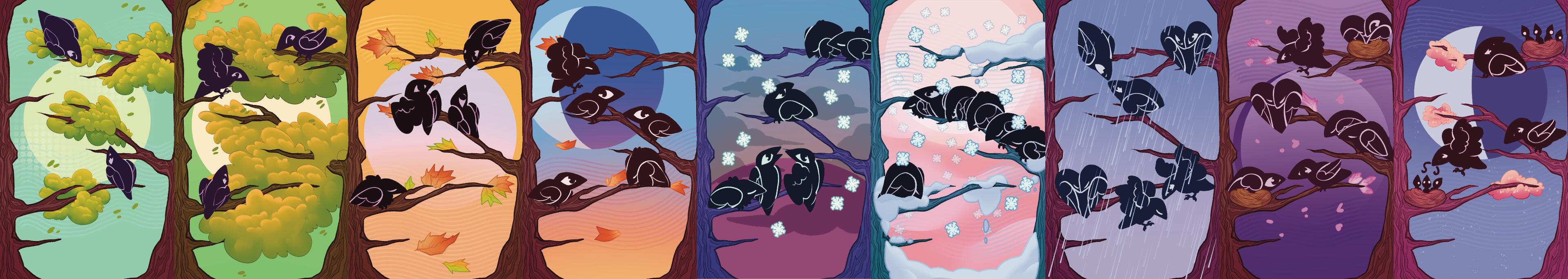 Murderous Seasons : 15"x3"