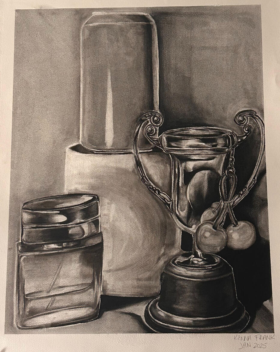 "Prize" 2025 - Charcoal on Paper