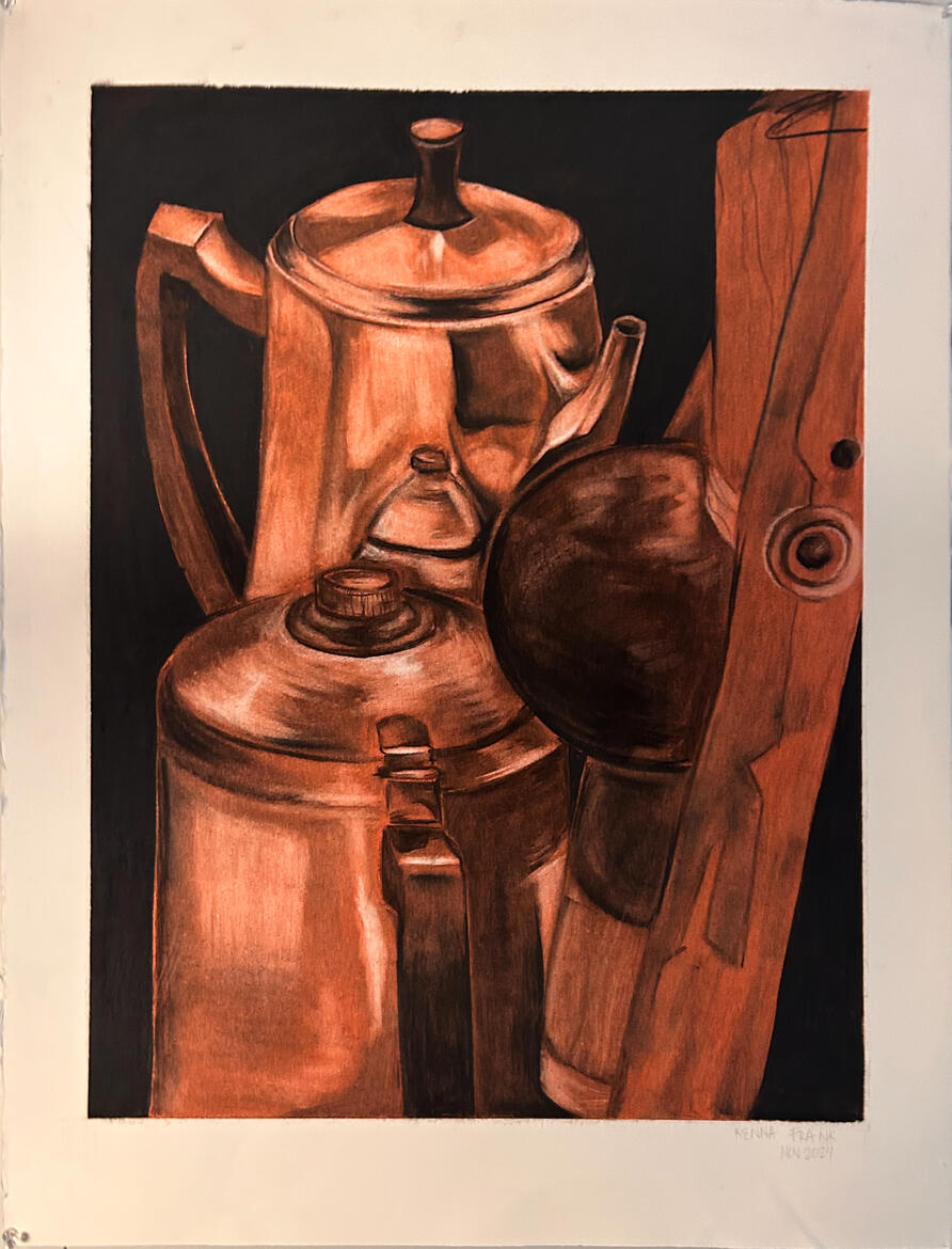 "still life 04" 2024 - Charcoal on Paper
